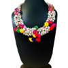 Boho Cowrie Shell & Pom-Pom Statement Necklace