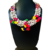 Boho Cowrie Shell & Pom-Pom Statement Necklace