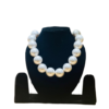 classic white pearl necklace large round pearls elegant jewelry for women