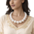 classic white pearl necklace large round pearls elegant jewelry for women