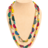 multicolor handmade boho layered bead necklace for women casual fashion jewelry