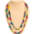 multicolor handmade boho layered bead necklace for women casual fashion jewelry