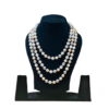 Three strand pearl necklace elegant layered pearl jewellery
