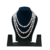 Three strand pearl necklace elegant layered pearl jewellery