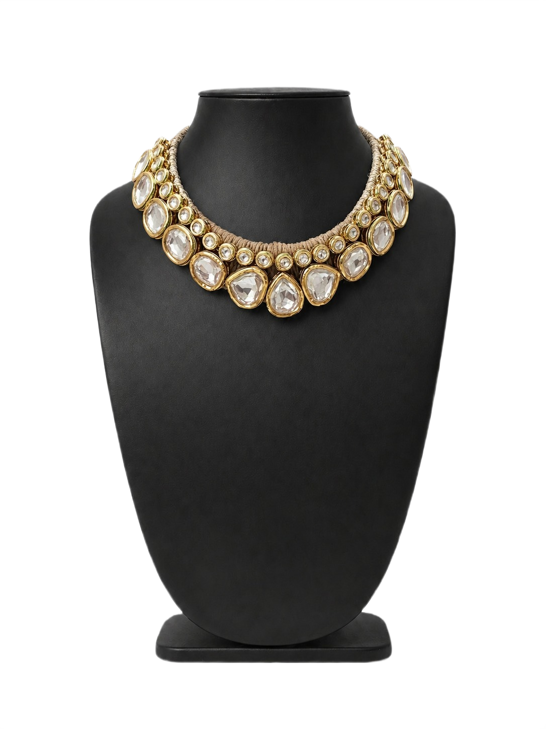 Handcrafted jute choker set with boho ethnic design