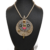 Handcrafted sxtatement pendant necklace with stone detailing and artisan design