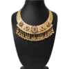 Traditional bridal gold choker necklace for wedding and festive wear