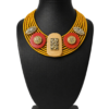 Handcrafted statement collar necklace for women designer fusion jewellery
