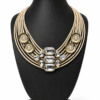 Royal Jute & Crystal Statement Necklace