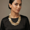 Antique Gold Coin Statement Necklace – Handcrafted Layered Festive Jewellery