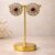 kundan red stone stud earrings gold floral design traditional jewelry women