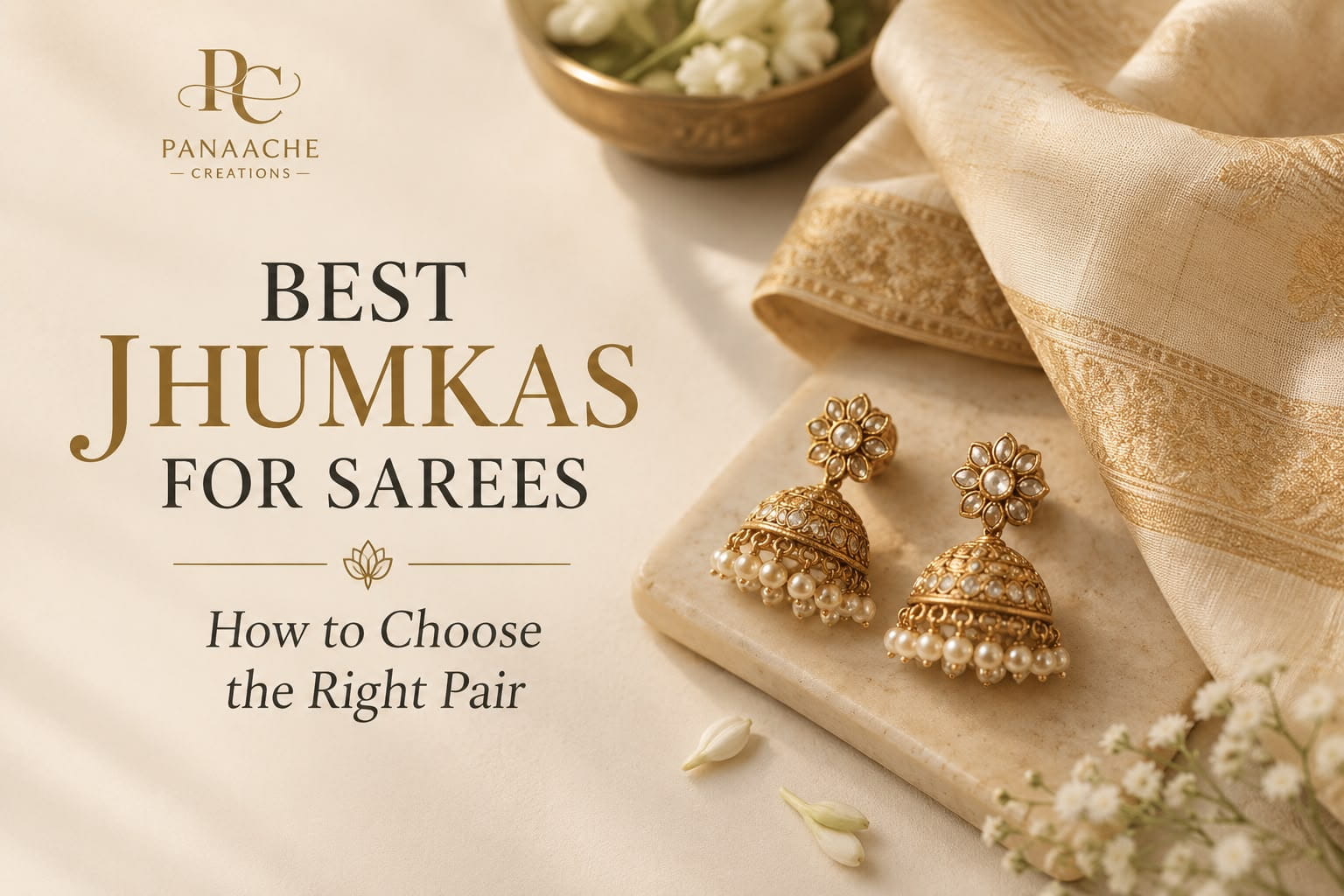 Best Jhumkas for Sarees: How to Choose the Right Pair