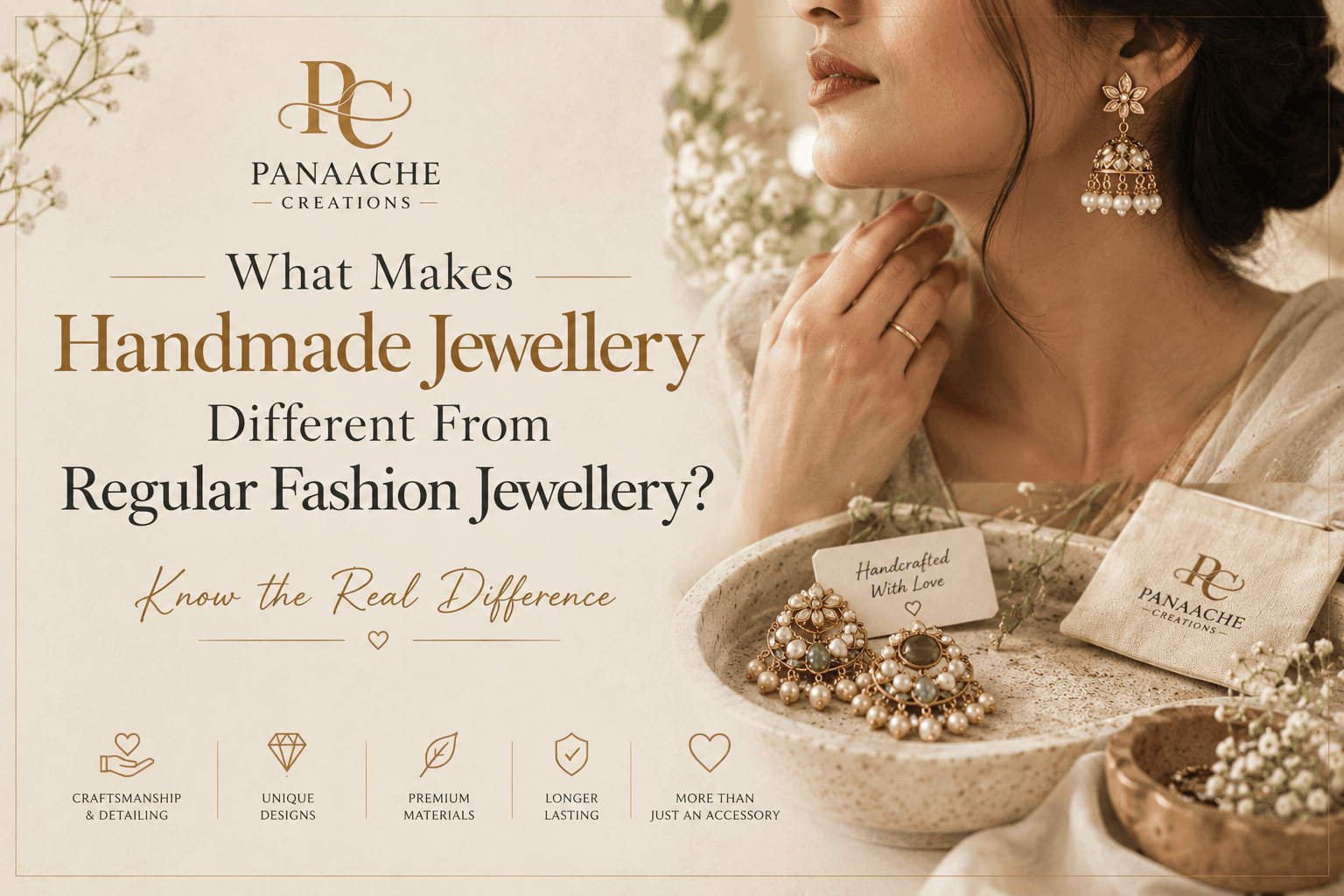 What Makes Handmade Jewellery Different From Regular Fashion Jewellery?