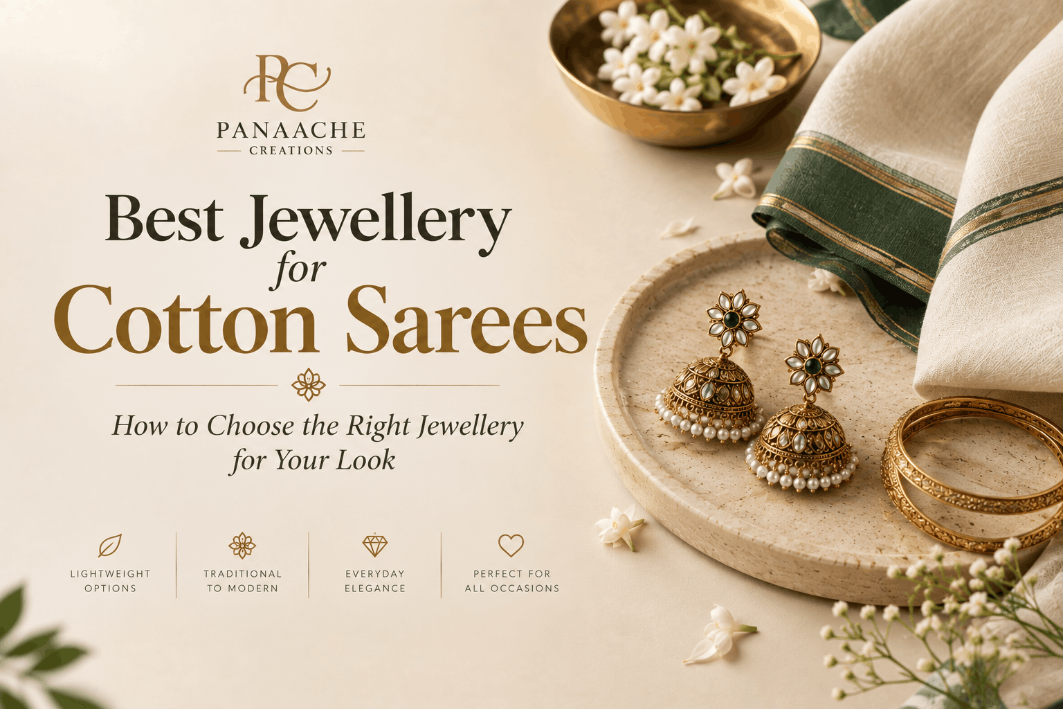 Best Jewellery for Cotton Sarees: How to Choose the Right Jewellery for Your Look