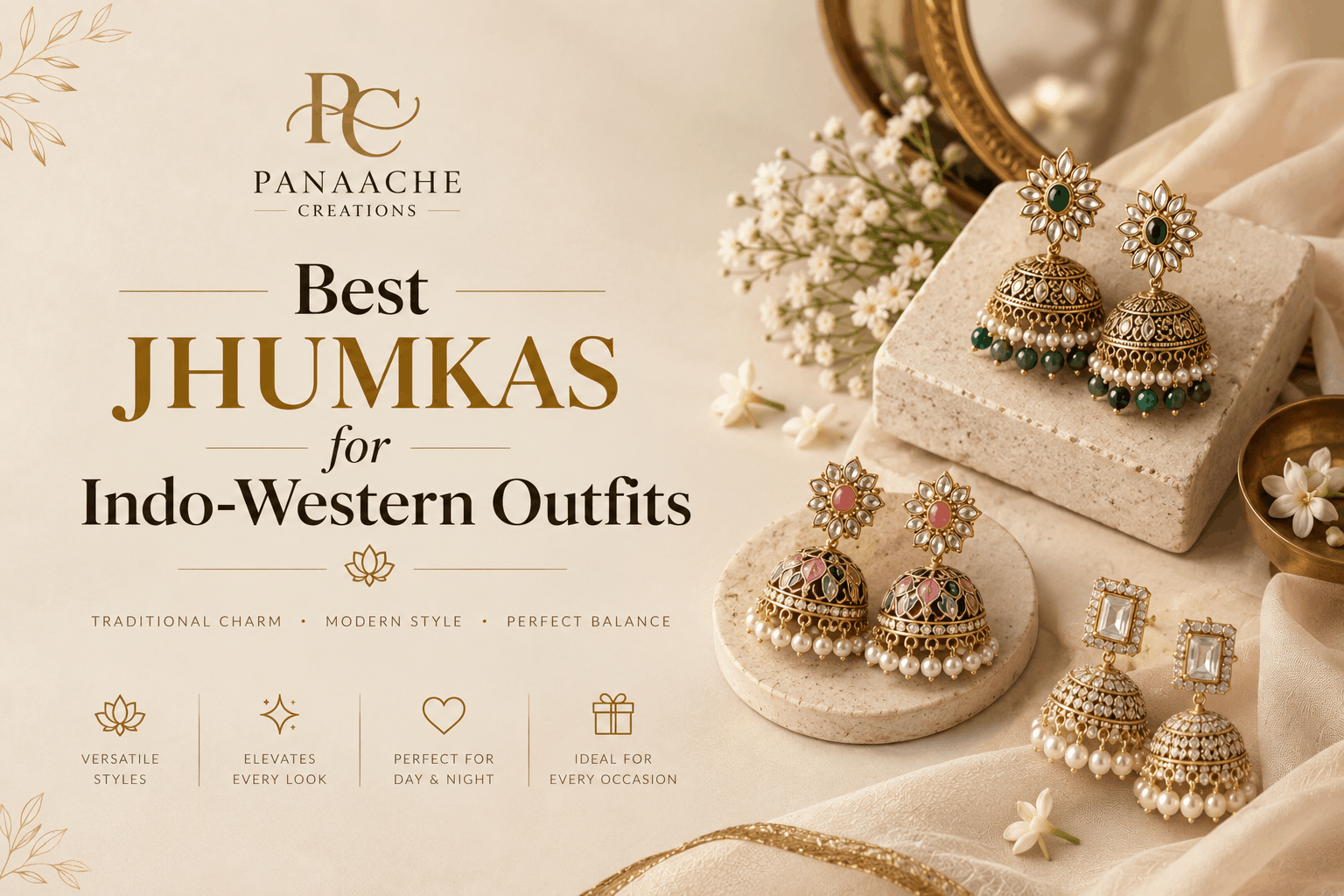 Best Jhumkas for Indo-Western Outfits